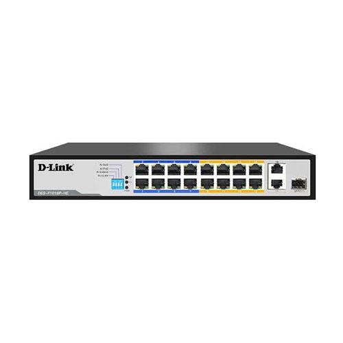 D link DES F1016P 16 Ports HE Unmanaged PoE Switch price in hyderabad, telangana, nellore, vizag, bangalore