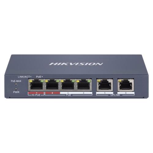 Hikvision DS 3E1106HP EI 4 Port Smart Network Switch price in hyderabad, telangana, nellore, vizag, bangalore